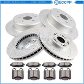 Front Rear Drilled Brakes Rotors Ceramic Pads for Lexus GS300 GS400 GS430 IS300 6B93BC-57