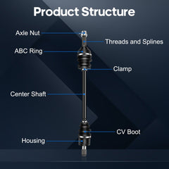 ECCPP CV Axle Set Fits Kawasaki Teryx 750 2009-2011 Front Left & Right ECCPP