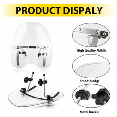 7/8" Windshield Windscreen For Kawasaki Vulcan VN500 750 800 900 1500 1600 2000 6B93BC-57