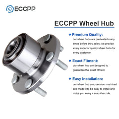 1Pc Wheel Hub Bearing Assembly Front For Mazda 3 Hatchback 5x4.25 Bolt Pattern 6B93BC-57