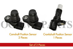 Camshaft / Crankshaft Position Sensor Fits: Acura Honda 08-2015 L4 2.4L