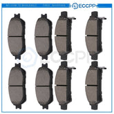 Front and Rear Brake Ceramic Pads For 2004 2005 -2010 Toyota Sienna Performance 6B93BC-57