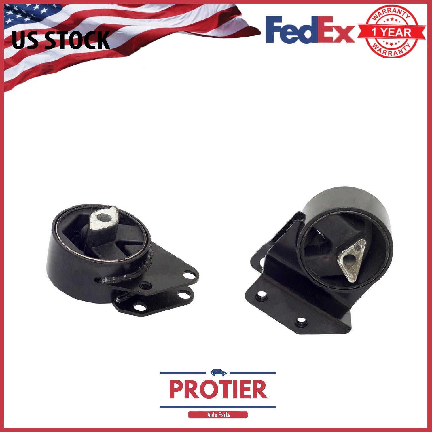 Front Left & Right Motor Mount 2PCS Set for 1993-1998 JEEP Grand Cherokee 5.2L 6B93BC-57