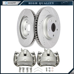 Front Brake Calipers Brake Rotors 4Pcs For 2007-2010 Lexus Es350 19B3129 19B3128 6B93BC-57