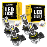 4X AUXITO 9005 9006 LED Headlight Combo Kit Bulb High Low Beam Super White USA A AUXITO