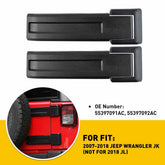 2x Upper Lower Tail Hinge gate Cover For Jeep Wrangler JK & Unlimited 2007-2018 6B93BC-57