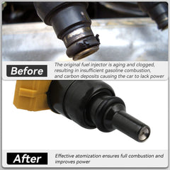 For Kia Rio 1.6L 2003-2005 Rio 1.5L 2001-2002 0K30E13250 4pcs Fuel Injectors 6B93BC-57