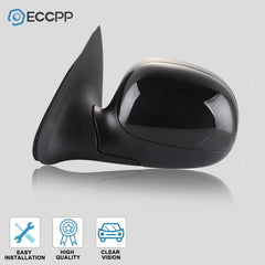 Driver Side Power Mirror For 1997-2004 Ford F150 Manual Fold Black 6B93BC-57