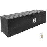 60"x18"x18" Aluminum Storage Tool Box W/2x Chain + Dovetail Lock For Truck Home 6B93BC-57