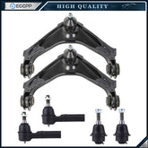 6pcs Front Control Arms Tie Rod Ends For Sierra Silverado 2500 3500 HD Yukon XL 6B93BC-57