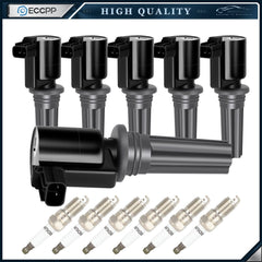 ECCPP 6 For 3.0L Jaguar S-Type Lincoln LS 00 01 02 03 Ignition Coil Spark Plug ECCPP