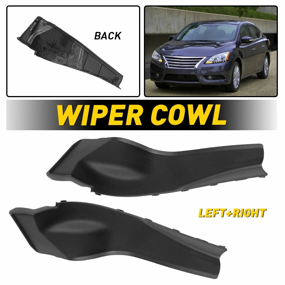 Car Corner Windshield Wiper Cowl Cover Black For Nissan Altima 2013-2016 EOA 6B93BC-57