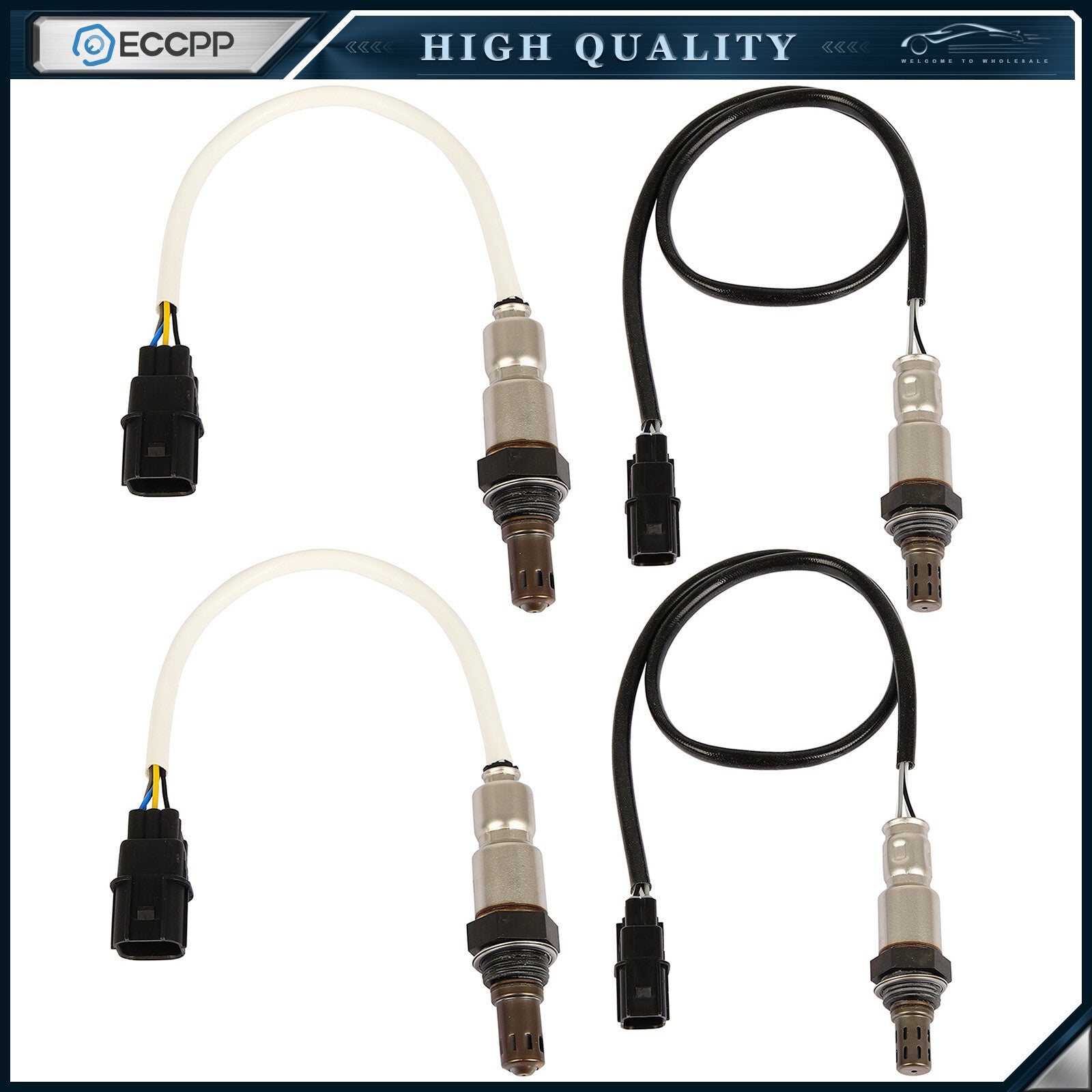 4Pcs For 2008-2012 Honda Accord Pilot 3.5L Upstream+Downstream Oxygen O2 Sensors 6B93BC-57