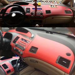 Carbon Fiber Center Console Trim Sticker for Honda Civic 8th Generation Interior