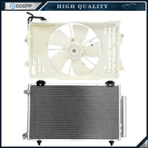 Electric AC Condenser Cooling Fan Kit For Toyota For Corolla 05 06 2007 2008 6B93BC-57