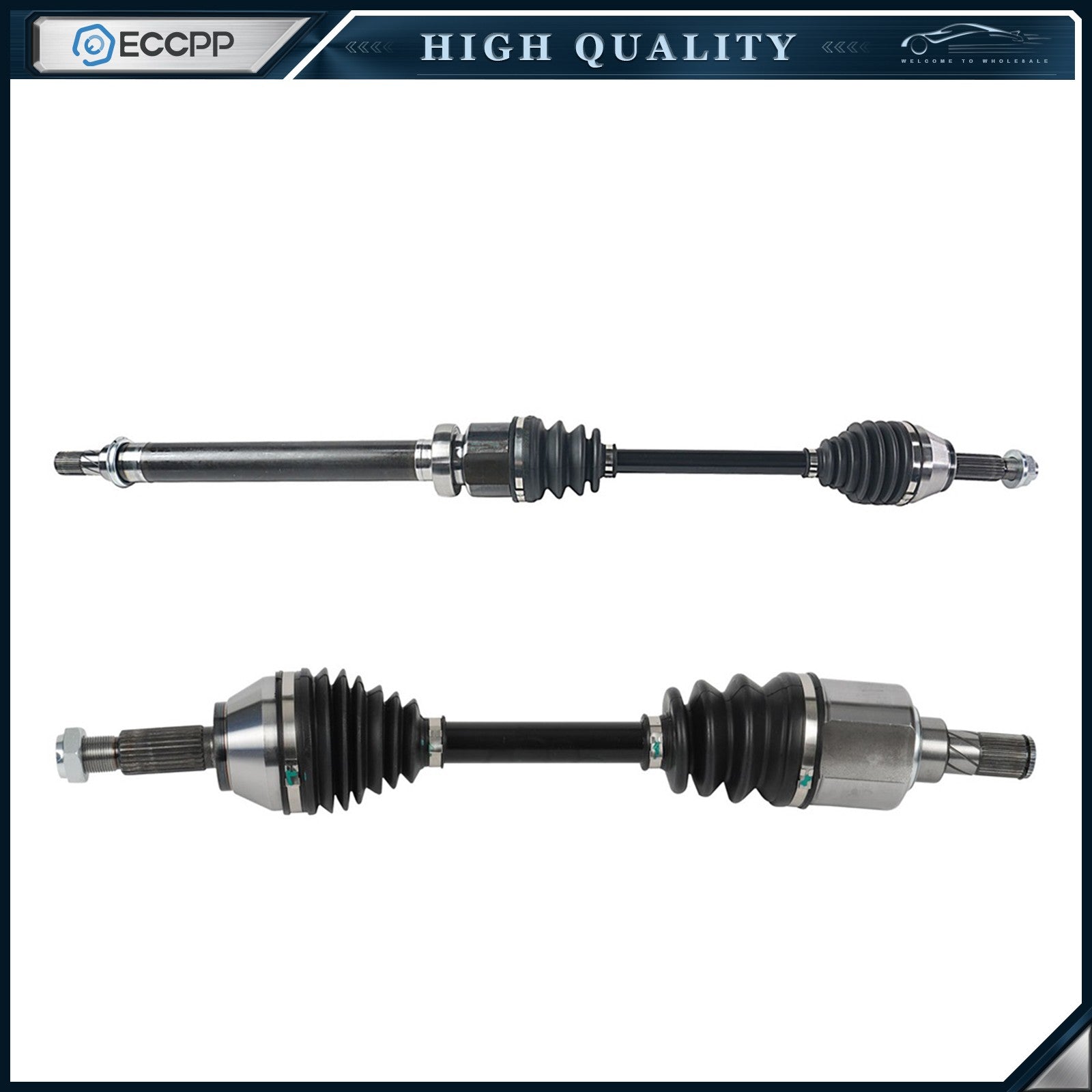 2x CV Axles for Ford Fiesta 1.6L 2011-15 Front Side Automatic Dual Clutch Trans 6B93BC-57