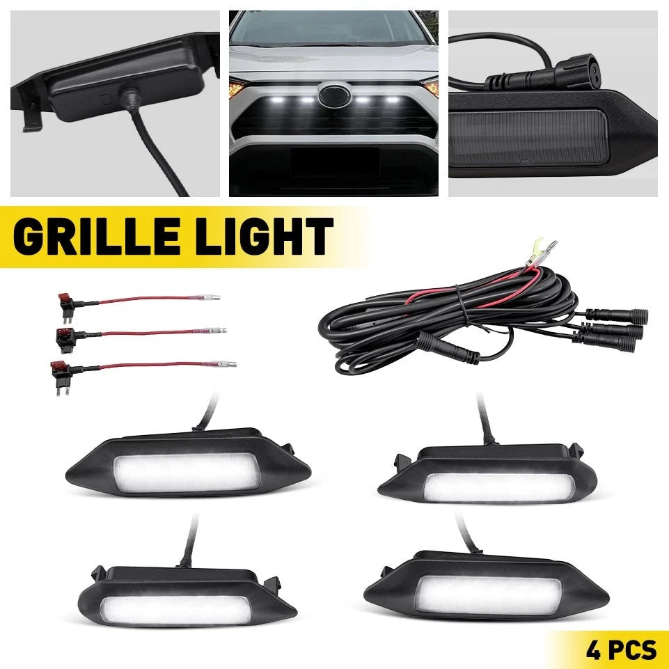 Front Bumper Grille Fog Light Lamp For Toyota RAV4 19-24 LE SE XLE XSE Limited A 6B93BC-57