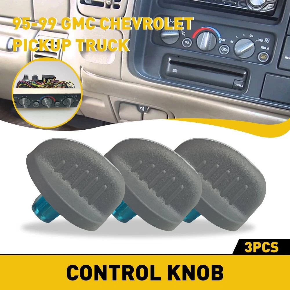 For 95-99 GMC CHEVY PICKUP TRUCK TAHOE HEATER SUBURBAN CLIMATE CONTROL KNOBS EOA 6B93BC-57
