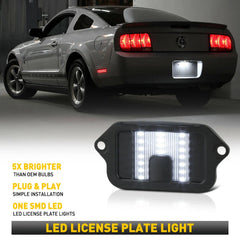 White LED Rear License Plate Light Lamp Upgrade For 2005-2009 Ford Mustang EOA 6B93BC-57