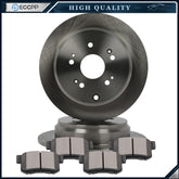 5 Lugs Fits 2007 2008 2009 ACURA RDX Rear Ceramic Brake Pads and Rotors Discs 6B93BC-57