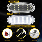 Interior Door Panel Courtesy Lights LED Lamps For 2002-2009 RAM Dodge 1500 2500 6B93BC-57