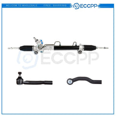 ECCPP Complete Power Steering Rack And Pinion + 2 Outer Tie Rod Ends For Toyota ECCPP