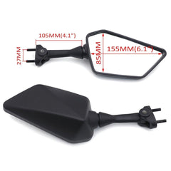 Left & Right Rearview Mirrors For Kawasaki Ninja 250R EX250 2008-2012 2009 10 11