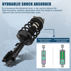 Front For 2002-04 Nissan Pathfinder 4WD Complete Struts & Coil Spring Assemblies 6B93BC-57