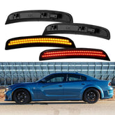 4x Smoke LED Side Marker Lights For 15-22 Dodge Charger R/T Scat Pack SXT GT SRT 6B93BC-57