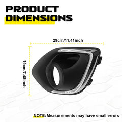 2X For 2013-2015 Mitsubishi Outlander Sport Fog Light Trim Lamp Bezel Cover EOA 6B93BC-57