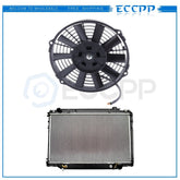Fit for 1993-1995 Toyota Land Cruiser 4.5L Cooling Fan & 1917 Radiator Kit KOEEP