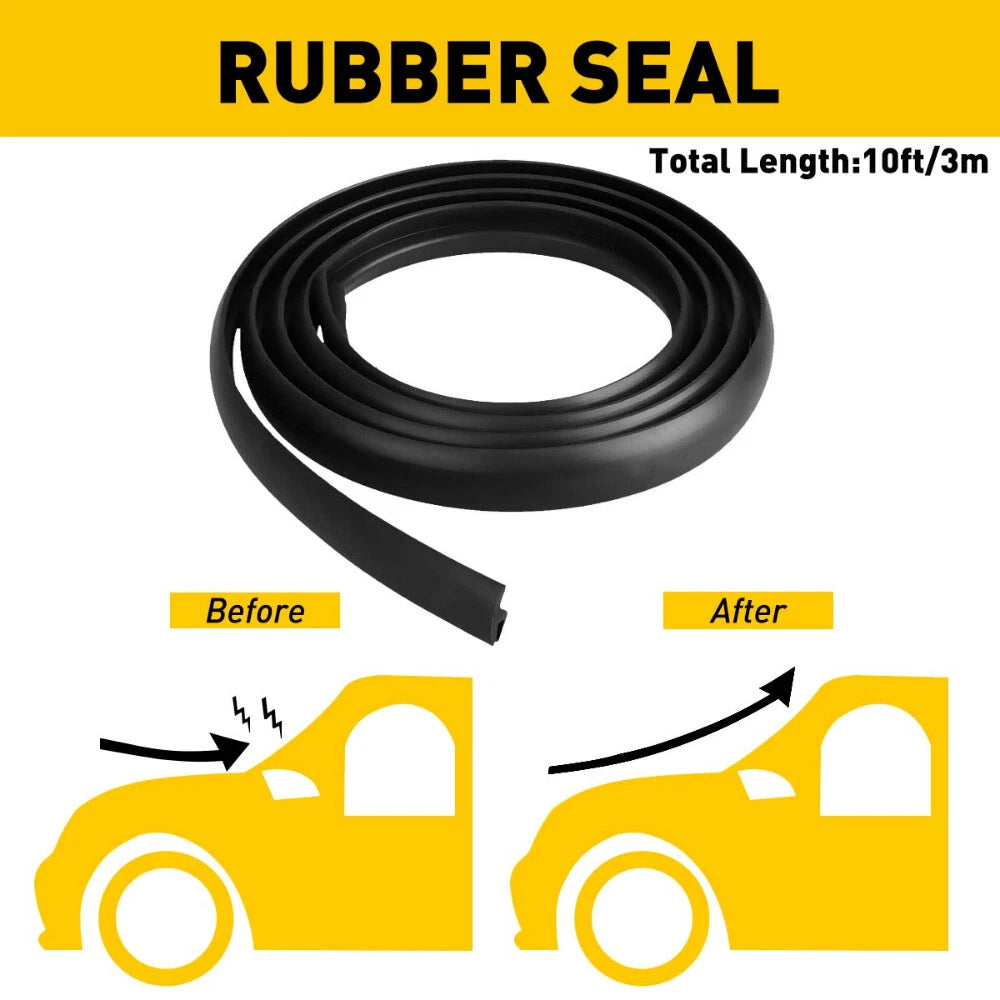 Car Windshield Weather Seal Rubber Trim Molding Cover Feet For Ford Models USEOA 6B93BC-57