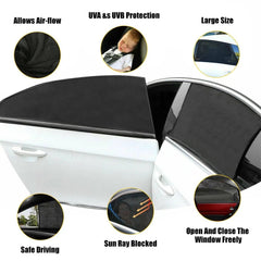 4 Pack Auto Sun Window Shade screen Cover Sunshade Protector For Car Auto Truck 6B93BC-57