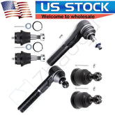 6pcs Front Tie Rod Ends Ball Joints For Dodge Ram 1500 Laramie SLT 2006-2008 6B93BC-57