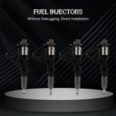 For Hino 3.8L 4.7L 5.0L 6.5L 7.7L 23670-E0010 095000-6593 4 PCS Diesel Injector