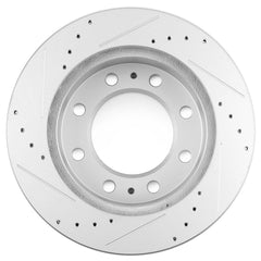 Front Drilled & Slotted Brake Rotors Ceramic Pads For 2001-2010 GMC Sierra 3500 6B93BC-57