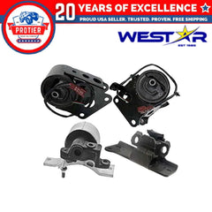 Fits 2007-2008 Nissan Maxima 3.5L Motor & Trans Mount Set 4PCS w/Sensor Wires 6B93BC-57