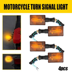 4PCS Turn Signal Lights Indicator Lamps For Yamaha XT350 XT250 XT550 XT600 FZ750