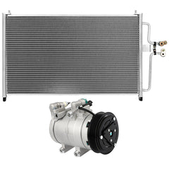 AC Condenser & AC Compressor Cooling Kit For 2005-2006 Ford Escape Mazda Tribute 6B93BC-57