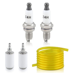 794-00082 Spark Plugs & Fuel Filter Line For MTD Craftsman Cub Cadet Troy Bilt 6B93BC-57