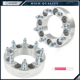 2 Pcs 2" 8x6.5/ 8x165.1 to 8x170 Wheel Adapters 9/16"x18 For Dodge Ram 2500 3500 6B93BC-57
