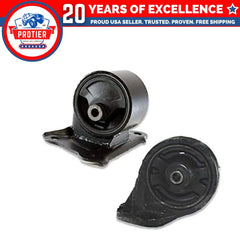 Rear Motor & Trans Mount 2PCS Set Fit 99-01 Hyundai Sonata 2.4L for Auto Trans 6B93BC-57