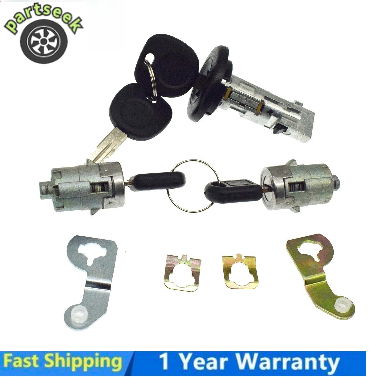 Ignition Lock Cylinder & Door Lock for Buick Cadillac Chevrolet GMC Hummer H2 6B93BC-57