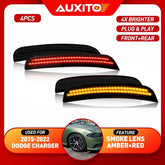 For 2015-2021 Dodge Charger Marker Side Lights Fender Lamps Front Amber&Red Rear 6B93BC-57