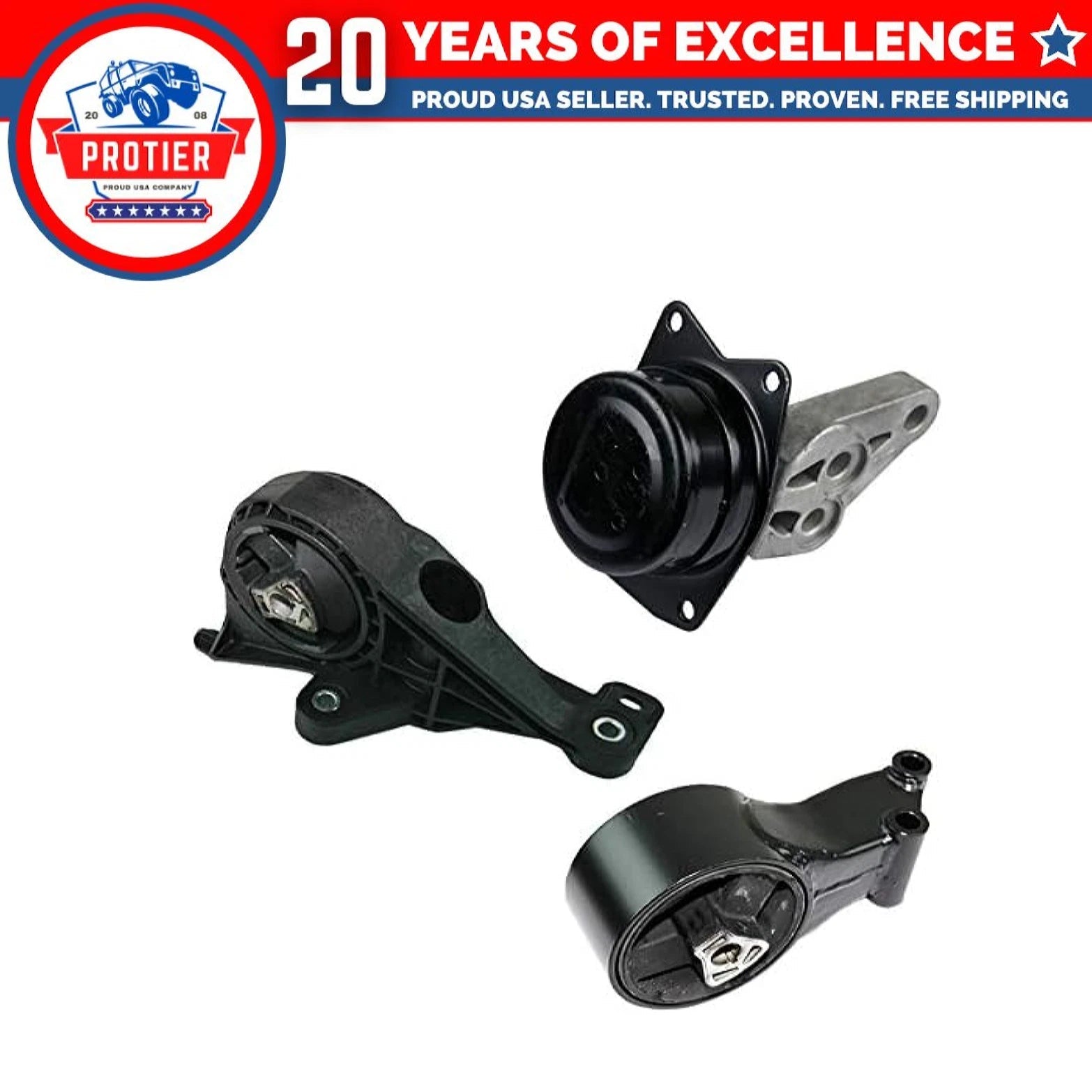 Fits 2010-2016 Cadillac SRX 3.0L 3.6L FWD AUTO Transmission Mount Set 3pc 6B93BC-57