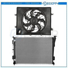Electric Engine Radiator Cooling Fan Kit For 2011 2012 2013 Kia Optima