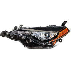 ECCPP Headlights Assembly For Toyota For Corolla 1.8L 2017-2019 Pair Black Amber 6B93BC-57