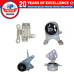 Motor & Trans Mount 4PCS Set Fit 2008-2012 Chevrolet Malibu 2.4L Auto Trans 6B93BC-57