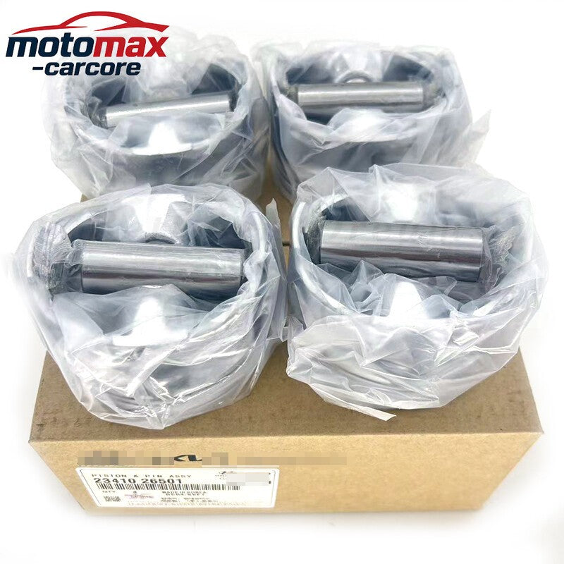 Engine Piston Set for 2006-11 Hyundai Accent Kia Rio Rio5 1.6L 2341026501 6B93BC-57
