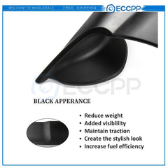 For 08-17 Mitsubishi Lancer EVO 10 Rear Trunk Matte Black Spoiler Wing MITSUBISHI